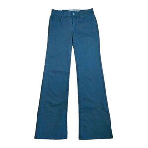 NWT LE CHATEAU Black/Dark gray wash mid-rise curvy boot cut long jeans